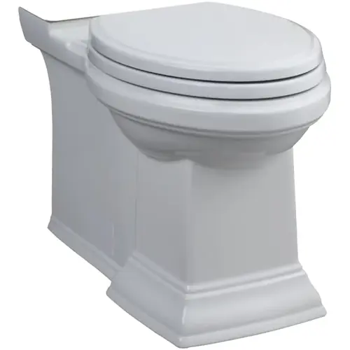 American Standard 3271101.020 Town Square Toilet Bowl, Elongated, 1.28 gpf Flush, 12 in Rough-In, Vitreous China, White