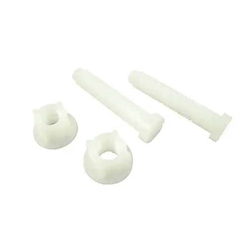 Danco 9D00080822 Toilet Seat Hinge Bolts White Plastic For Universal White Pair