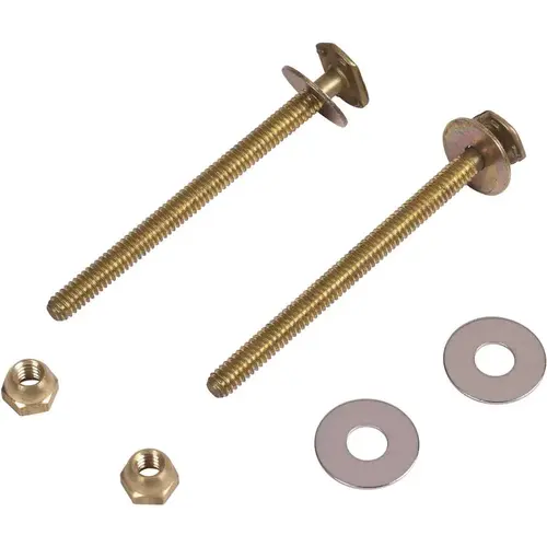 HERCULES 90154 1/4 in. Johni-Bolt Extra-Long Brass