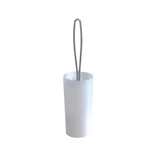 iDesign 98900 Toilet Bowl Brush, Polypropylene Bristle, 16-1/2 in OAL Clear