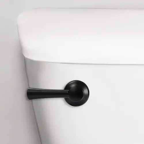 Korky 6034BP StrongARM Series Tank Flush Lever, Angled, Front, Left, Right, Side Mounting, Metal, Matte Black