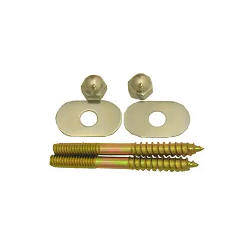 LARSEN SUPPLY CO., INC. 04-3611-XCP6 Toilet Closet Screws With Nuts & Washers, 1/4 x 2-1/2-In. - pack of 6