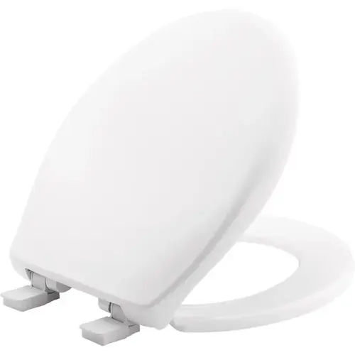 Mayfair 87SLOW-000 Toilet Seat Affinity Slow Close Round White Plastic Gloss