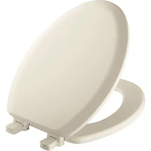 Mayfair by Bemis 141EC-346 Toilet Seat Cameron Elongated Biscuit Enameled Wood Gloss