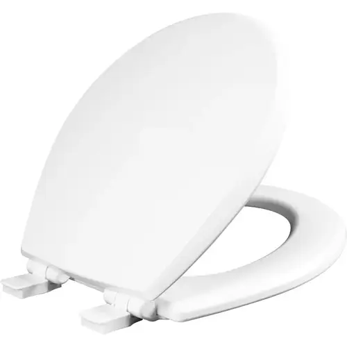 Mayfair by Bemis 47SLOW-000 Toilet Seat Slow Close Round White Molded Wood Gloss