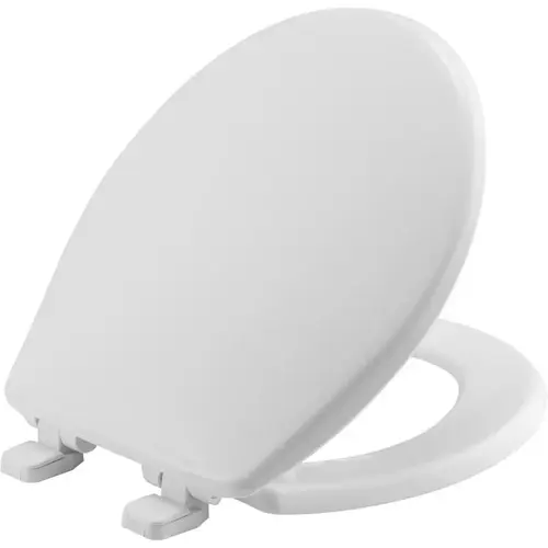 Mayfair by Bemis 80SLOW-000 Toilet Seat Caswell Slow Close Round White Plastic Plastic
