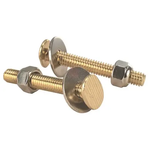 Proplus 609533 Oval Closet Bolt 5/16 in. x 2-1/4 in. Brass Plated