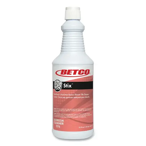 Betco 761200 Stix  Toilet Bowl Cleaner, 32 oz, Bottle, Cherry-Almond