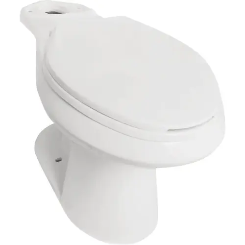 Consolidated Manufacturing 572-8256 Compass Manufacturing Freeport White Elongated 1.28 GPF 17 In. Grab-N-Go Toilet Bowl