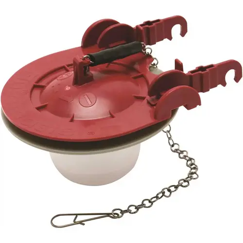 Fluidmaster PRO58 3 in. Pro Universal Adjustable Toilet Tank Flapper Red