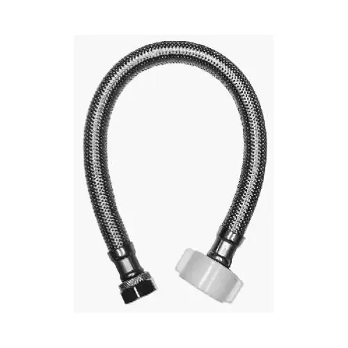 Homewerks Worldwide 7233-16-38-2 Toilet Connector, Stainless Steel, 3/8 Compression x 7/8 Ballcock x 16-In.