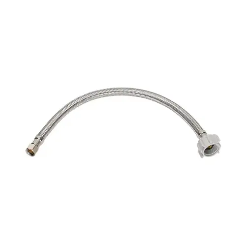 Homewerks Worldwide 7233-20-12-2 Toilet Connector, Stainless Steel, 1/2 Compression x 7/8 Ballcock x 20-In.