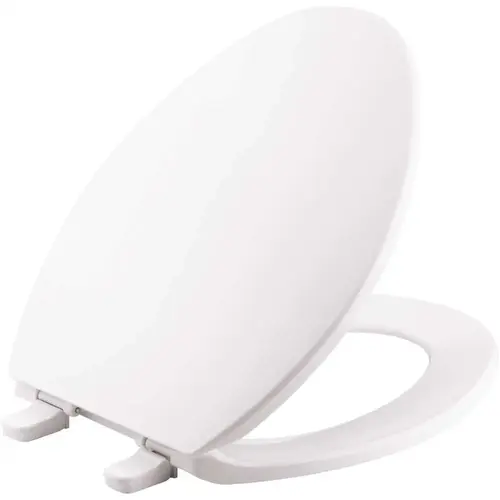 Kohler K-4774-0 Brevia Elongated Closed Front Toilet Seat with Quick-Release Hinges in White