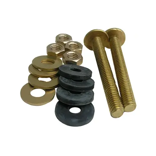 LARSEN SUPPLY CO., INC. 04-3675 Toilet Tank-to-Bowl Kit, Heavy-Duty Brass, 3/8 x 3-1/8-In.