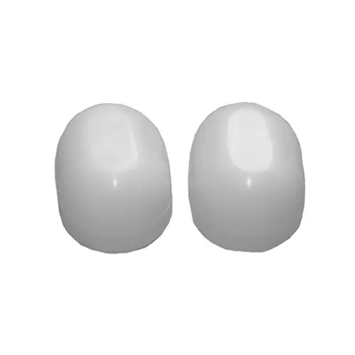 LARSEN SUPPLY CO., INC. 04-3913 Toilet Bolt Cap, Oval, White Plastic