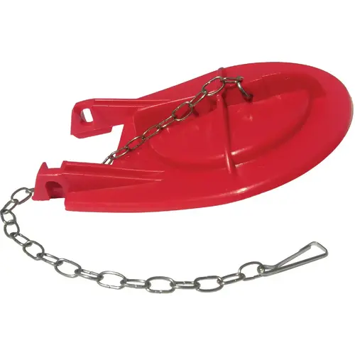 Lasco 04-1545 Kohler Cimarron 3-1/4 In. Red Rubber Toilet Flapper with Chain