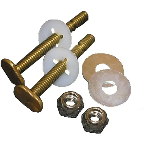 Lasco 04-3645 5/16 In. x 2-1/4 In. Heavy-Duty Brass Toilet Bolts