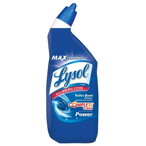LYSOL 1920098012-XCP9 1920002522 Toilet Bowl Cleaner, 24 oz Bottle, Liquid, Wintergreen, Blue - pack of 9