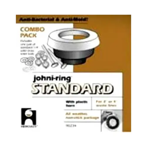 Oatey 90220 Wax Ring, Polyethylene, Brown, For: 3 in Waste Line Closet Toilet Bowls
