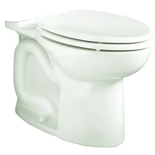 American Standard 3717D001.020 Cadet 3 Toilet Bowl, Round, 12 in Rough-In, Vitreous China, White, Floor Mounting