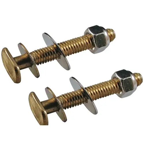 Danco 88772A Closet Bolt, Brass - pack of 2