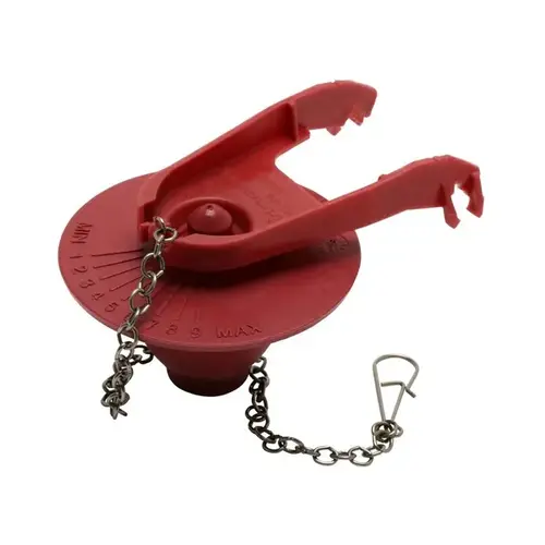 Fluidmaster 502P21 Toilet Flapper, Plastic, Red, For: 1.6 gal Toilets