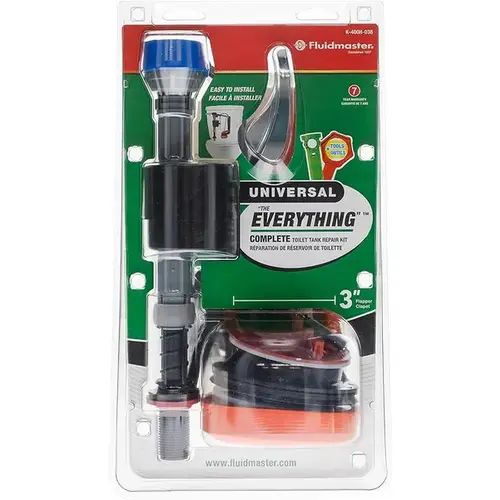 Fluidmaster K-400H-038-T4 Toilet Repair Kit Everything Multicolored Metal/Plastic For Universal Multicolored