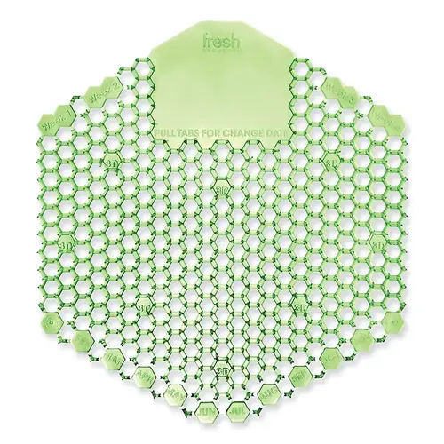 Fresh Products WDS10CM Wave 3D Urinal Screen, Cucumber Melon, Green, 10 EA/CA - pack of 10