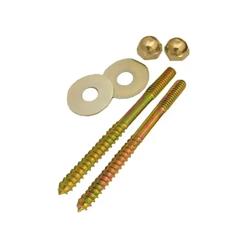 LARSEN SUPPLY CO., INC. 04-3613 Toilet Closet Screw With Nuts & Washers, 1/4 x 3-1/2-In.