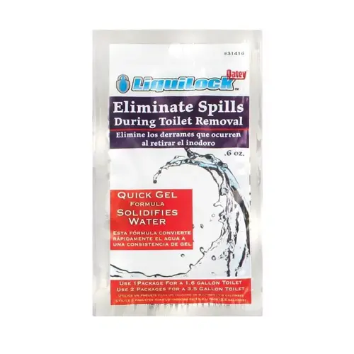 Oatey 31416 Liquilock Series Water Absorbing Crystal, White