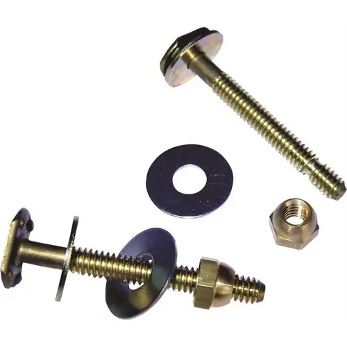 Oatey 90104 Toilet Closet Bolt, Brass Beige