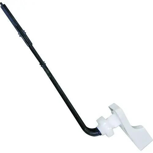 Orgill PMB-208-3L Toilet Flush Lever, Front Mounting, 8 in L Flush Arm, Plastic White