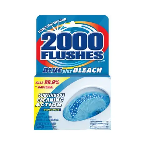 2000 Flushes 208017-XCP12 Automatic Toilet Bowl Cleaner Clean Scent 3.5 oz Table - 2 per pack x12 packs