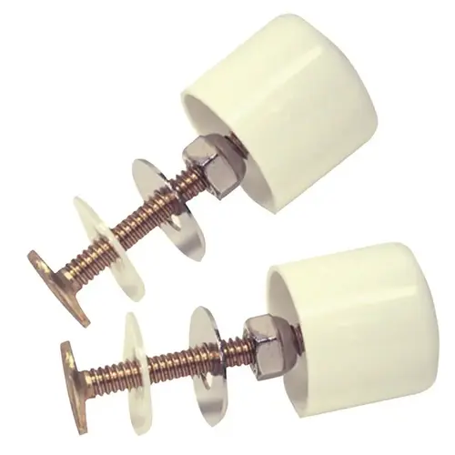 Danco 9D00088883 Toilet Bolts and Caps White Plastic/Stainless Steel For Universal White Pair