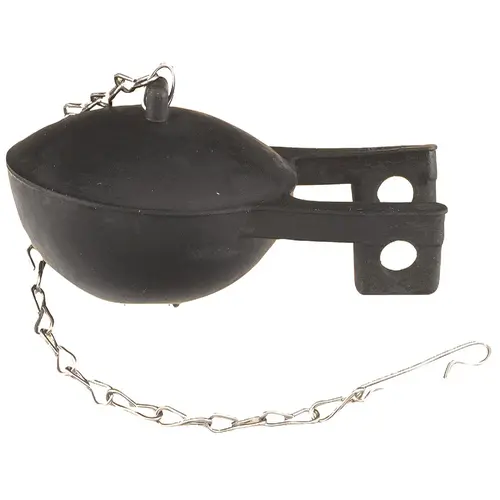 Do it Best DIB835-67 Kohler 2 In. Rubber Toilet Flapper with Stainless Steel Chain Black