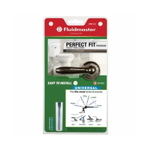 Fluidmaster 690B-010-P5 Perfect Fit Premium Toilet Tank Flush Lever, Oil Rubbed Bronze