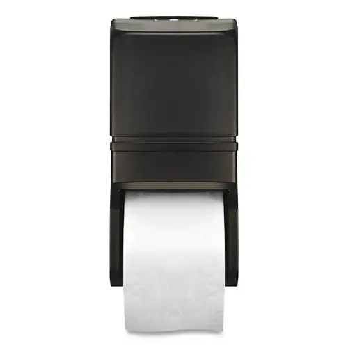 Harbor HDSBT1 Toilet Tissue Dispenser, Holds 2 Standard Rolls, Smoke Plastic Cover with Black Steel Base - pack of 6