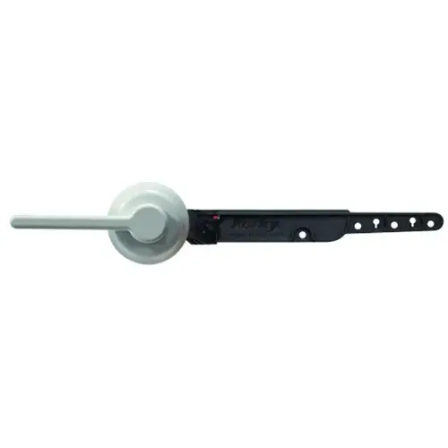 Korky 6062BP StrongARM Series Handle and Lever, Universal Mounting, 8 in L Flush Arm, Plastic Black/White