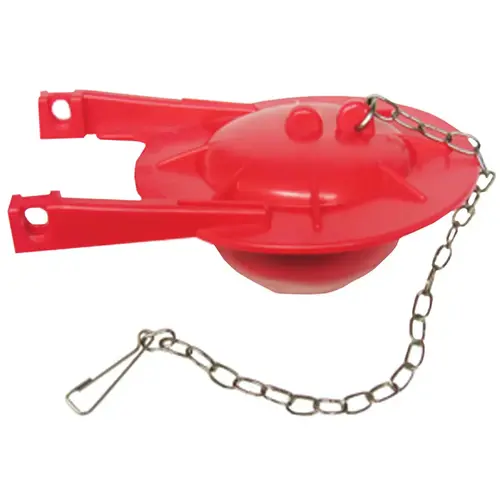 Lasco 04-2143 TOTO Style 3 In. Rubber Flapper with Chain Red