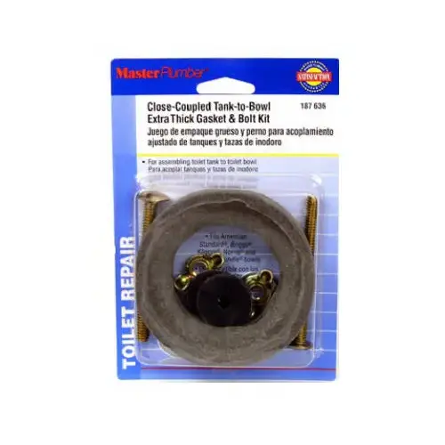 Master Plumber 187636 Tank-To-Bowl Gasket/Bolt Kit