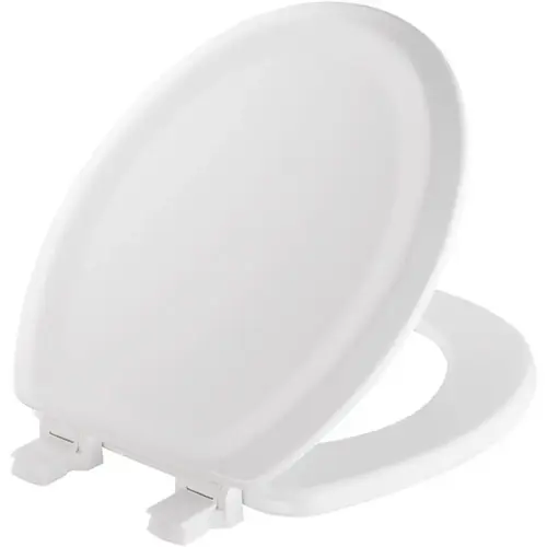 Mayfair by Bemis 25EC-000 Toilet Seat Traditional Round White Enameled Wood Gloss