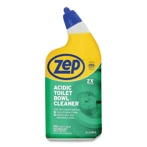 Zep, Inc. ZUATBC324 Acidic Toilet Bowl Cleaner, 32 oz Bottle, Mint Scent