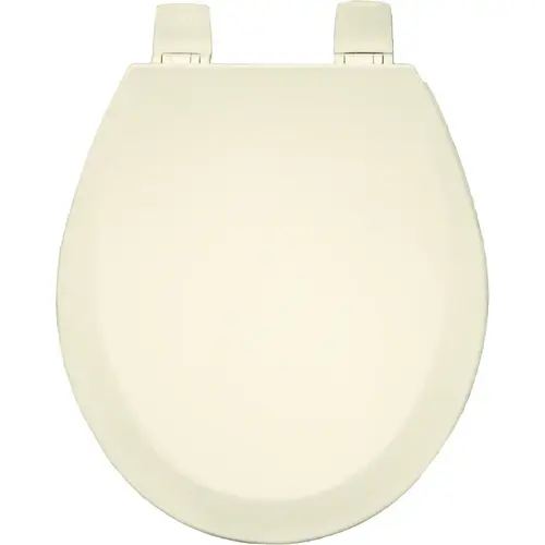 BEMIS 500PROAR-006 Toilet Seat, Round, Molded Wood, Beige, Adjustable Hinge