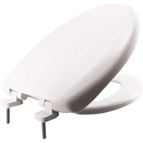 BEMIS 7B7900TDGSL 000 Hospitality Elongated Closed Front Toilet Seat in White