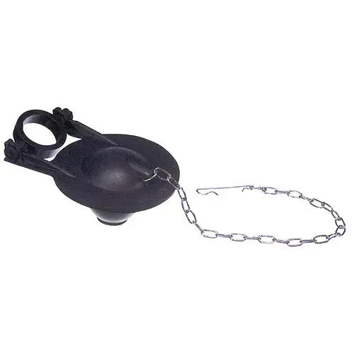 Danco 9D00080808 Toilet Tank Flapper, Rubber, For: Adapter Black