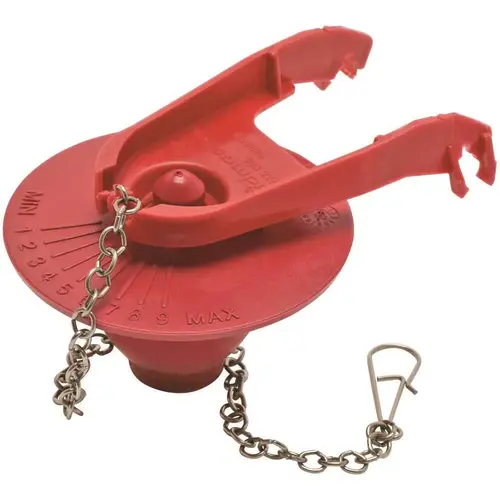 Fluidmaster B502P10 2 in. Water-Saving Adjustable PerforMAX Toilet Tank Flapper Red - pack of 10