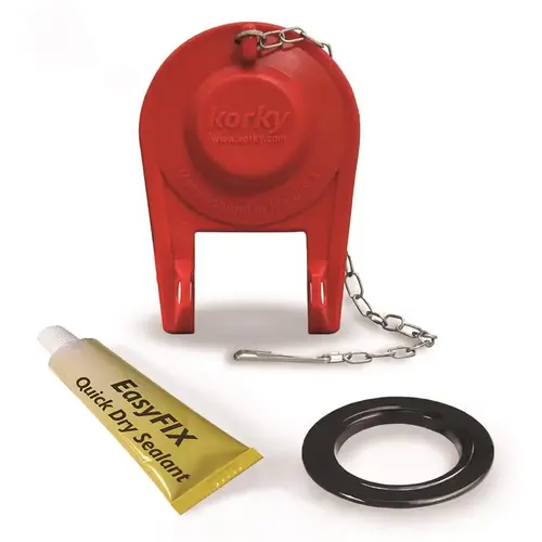 Korky 2003MP 2 In. EasyFix Universal Flush Valve Repair Kit with Adjustable Flapper