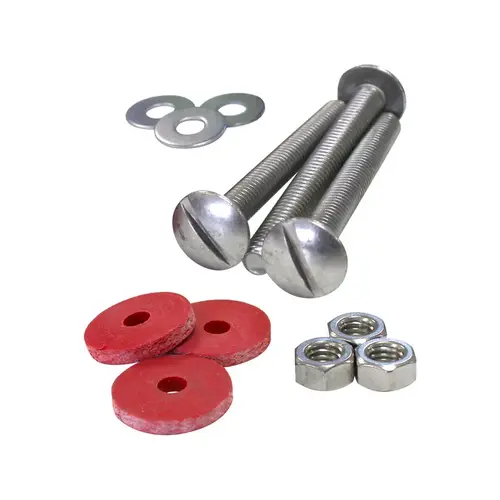 Korky 465BP Tank to Bowl Kit Stainless Steel For Unviersal