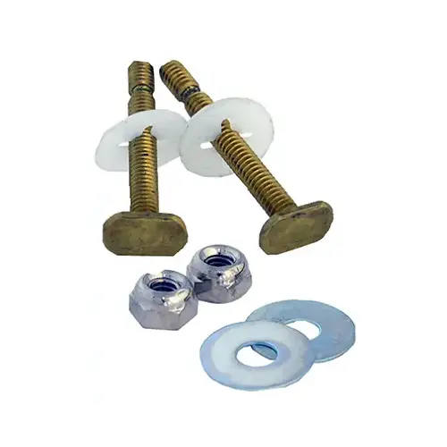 LARSEN SUPPLY CO., INC. 04-3649 EZ Snap Toilet Bolt Kit, 5/16 x 2.25 In., 2-Pk. Pair