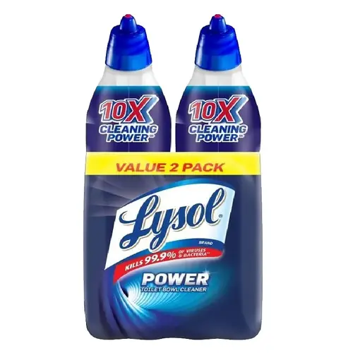LYSOL 1920098016-XCP4 1920079174 Toilet Bowl Cleaner, 24 fl-oz Angle Neck Bottle, Liquid, Wintergreen, Dark Blue  - 2 per pack x4 packs